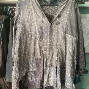 Magnolia Pearl calico patchwork cotton tunic